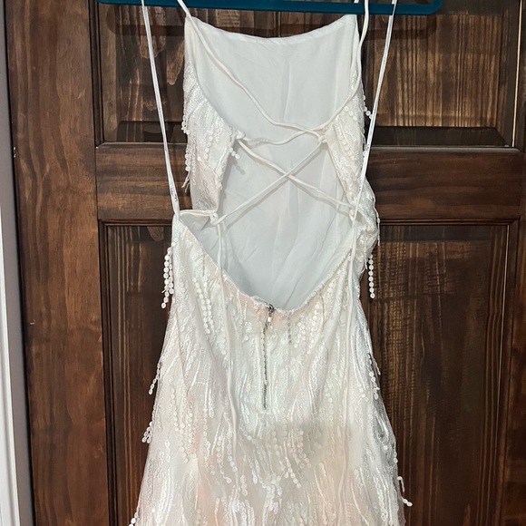 Lulus white fringe dress - Picture 3 of 4